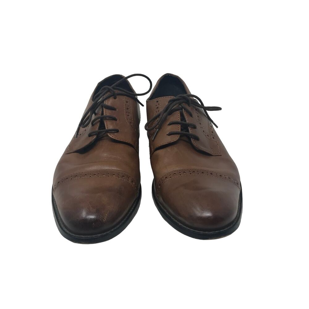 Stacy Adams Brown Leather Oxfords 12M